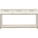 Rebel 63 X 17.75 inch Champagne Gold / Cream Console Table with Drawers